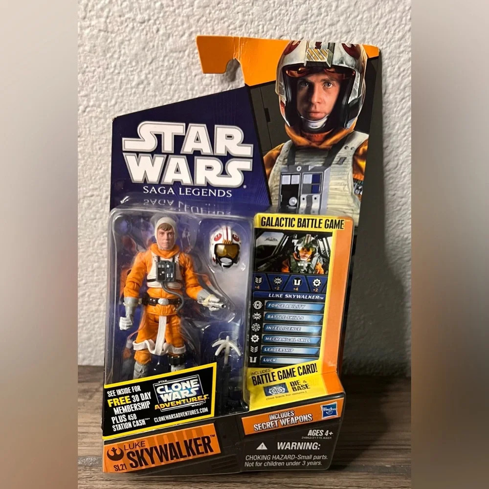 Star Wars "Saga Legends" 2010 Luke Skywalker Figure SL21 Hasbro - NEW & SEALED
